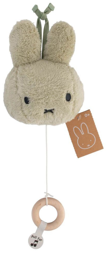 Miffy Plush Fluffy Musical Pulldown Toy - Green