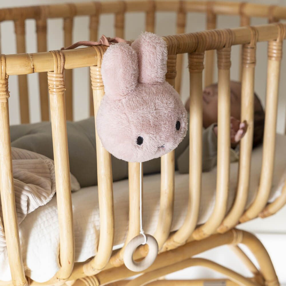 Miffy Plush Fluffy Musical Pulldown Toy - Pink