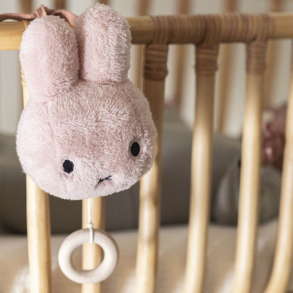 Miffy Plush Fluffy Musical Pulldown Toy - Pink