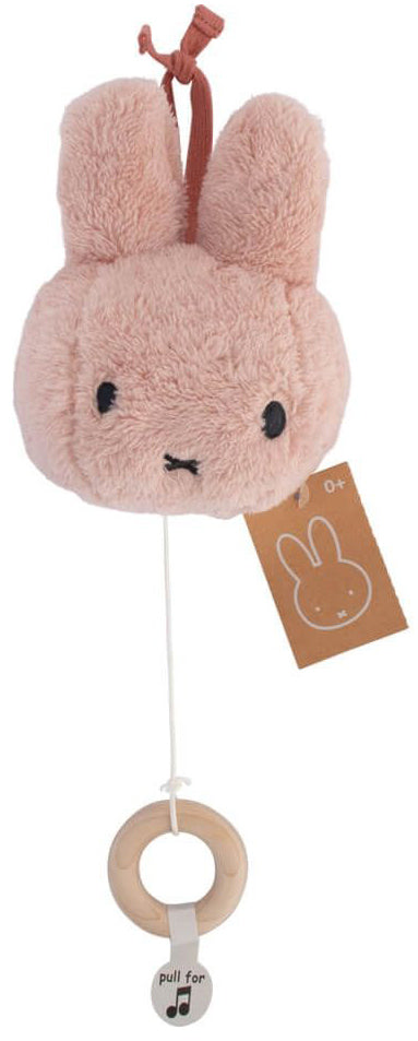 Miffy Plush Fluffy Musical Pulldown Toy - Pink