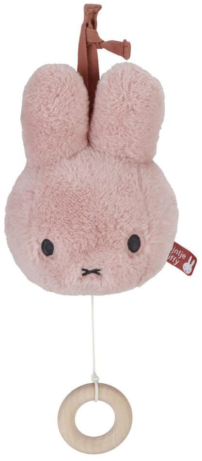 Miffy Plush Fluffy Musical Pulldown Toy - Pink