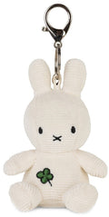 Miffy Plush Four Leaf Clover Keychain - Offwhite