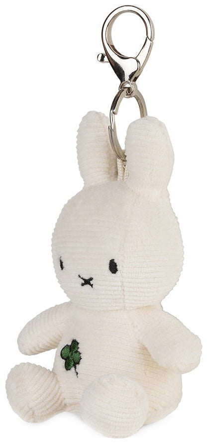 Miffy Plush Four Leaf Clover Keychain - Offwhite