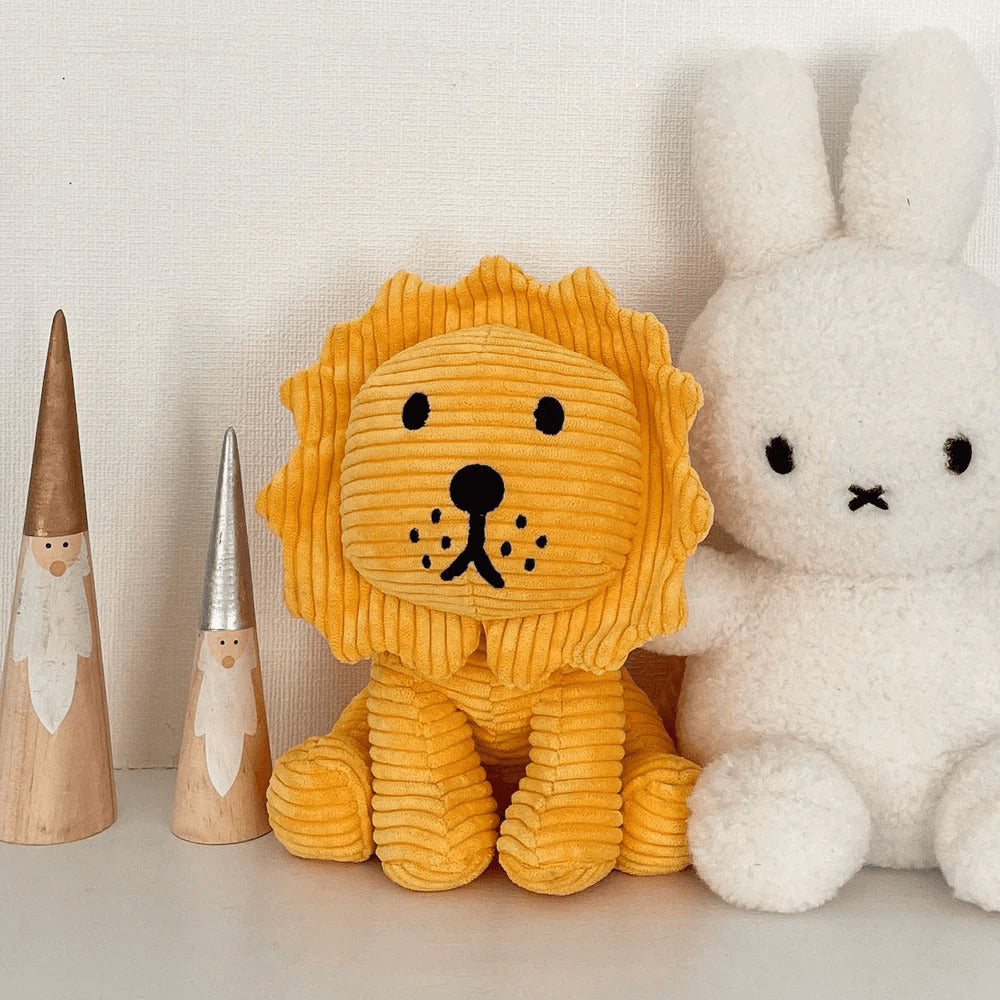 Miffy Plush Lion ECO Corduroy - Yellow (17cm)