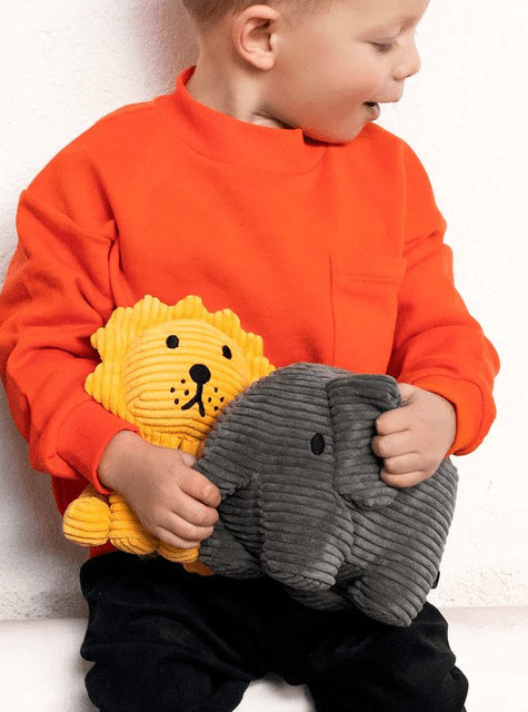 Miffy Plush Lion ECO Corduroy - Yellow (17cm)