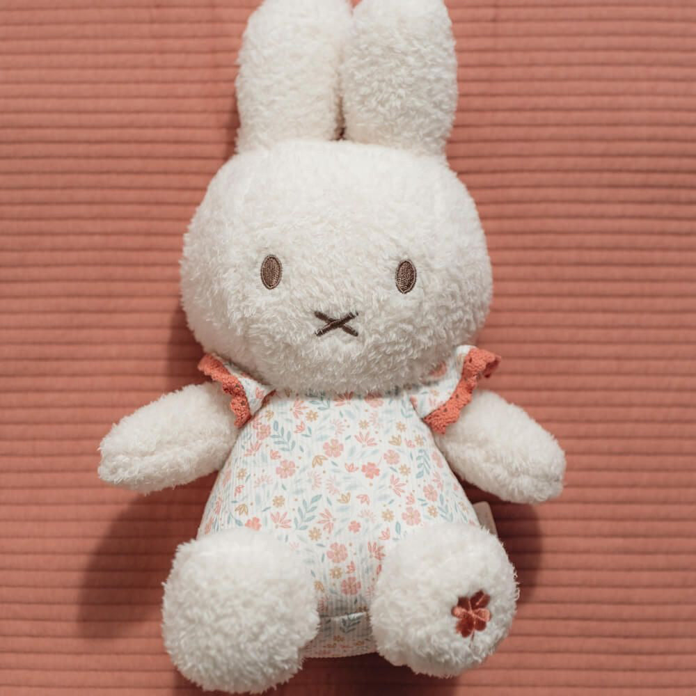 Miffy x Little Dutch Medium Rattle Plush - Lucky Blossom (30cm)