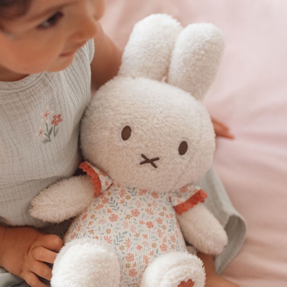 Miffy x Little Dutch Medium Rattle Plush - Lucky Blossom (30cm)