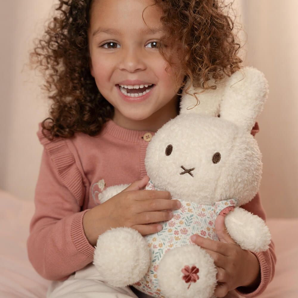 Miffy x Little Dutch Medium Rattle Plush - Lucky Blossom (30cm)