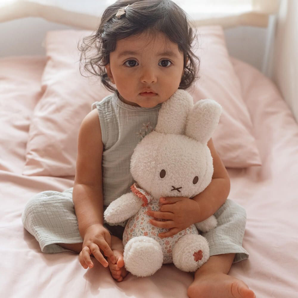 Miffy x Little Dutch Medium Rattle Plush - Lucky Blossom (30cm)