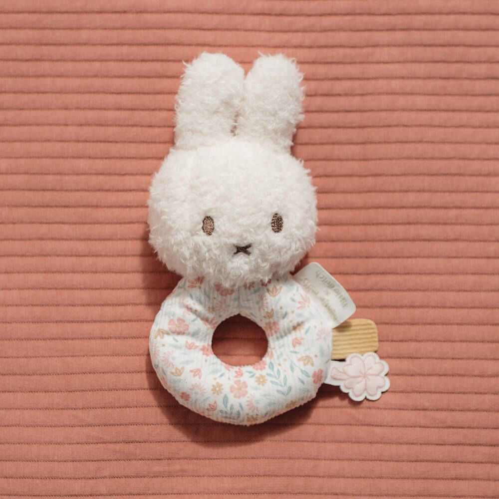 Miffy x Little Dutch Grab Rattle - Lucky Blossom