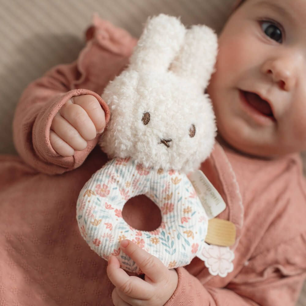 Miffy x Little Dutch Grab Rattle - Lucky Blossom