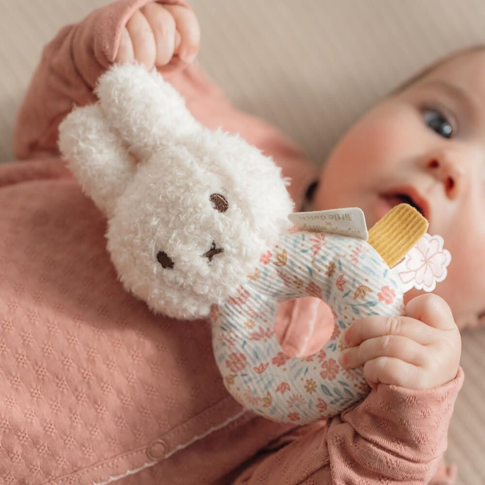 Miffy x Little Dutch Grab Rattle - Lucky Blossom