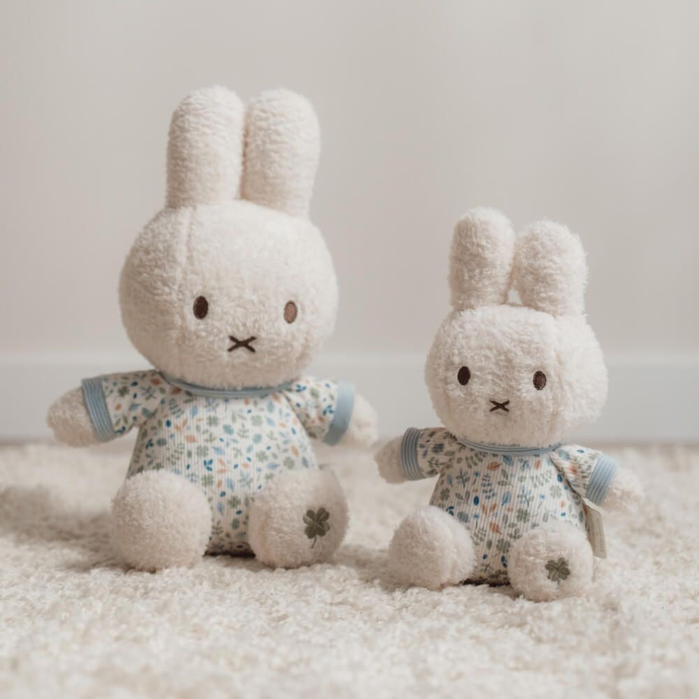 Miffy x Little Dutch Medium Rattle Plush - Lucky Leaves (30cm)