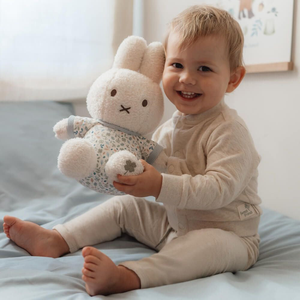 Miffy x Little Dutch Medium Rattle Plush - Lucky Leaves (30cm)