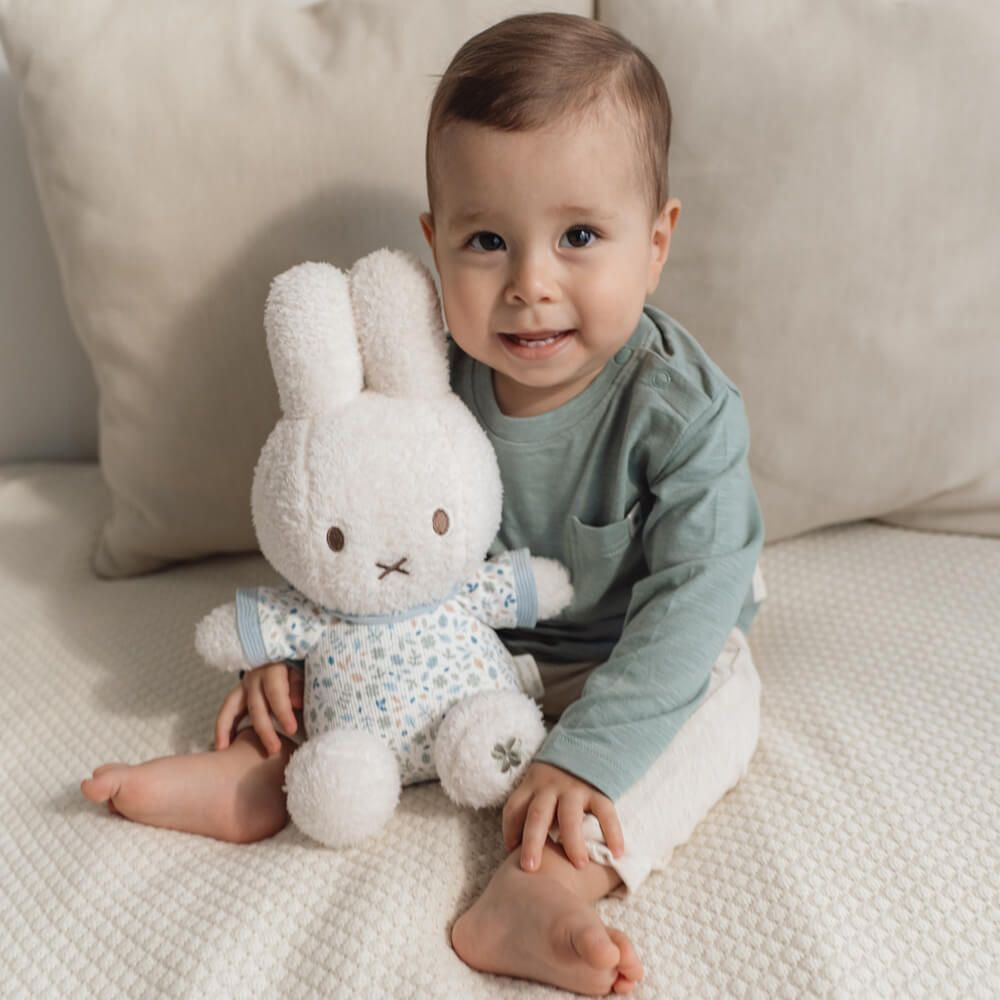 Miffy x Little Dutch Medium Rattle Plush - Lucky Leaves (30cm)
