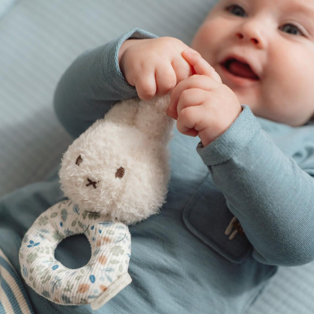 Miffy x Little Dutch Grab Rattle - Lucky Leaves