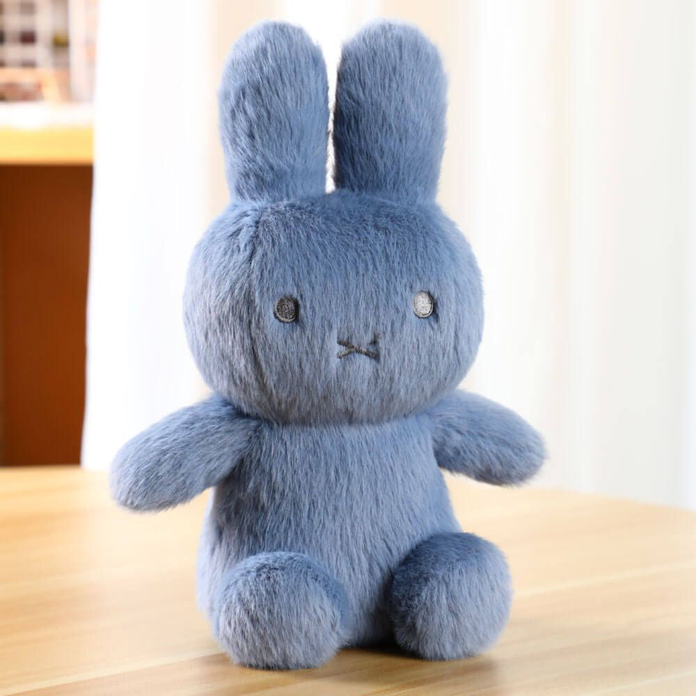 Miffy Plush Fluffy Cuddle Toy Medium - Blue (25cm)