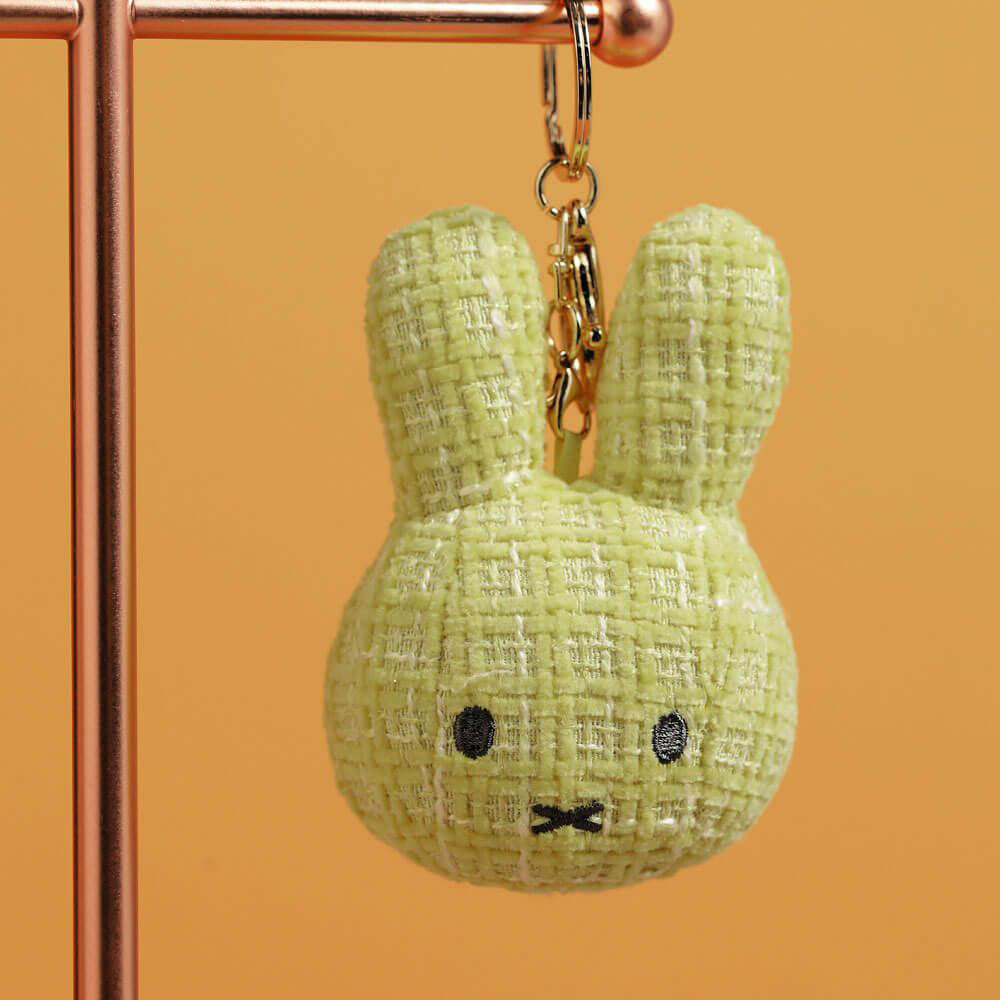 Miffy Plush Boucle-Style Keyring Bag Charm - Yellow (10cm)