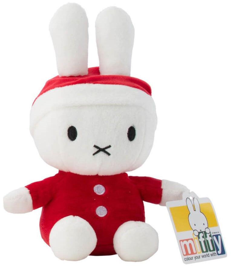 Miffy Christmas Plush in Santa Suit & Hat (21cm)