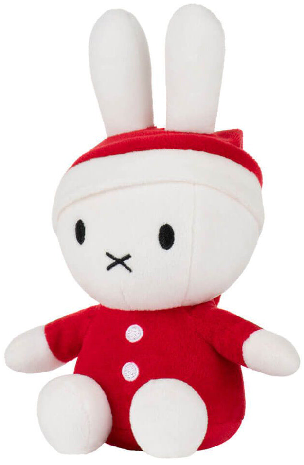 Miffy Christmas Plush in Santa Suit & Hat (21cm)