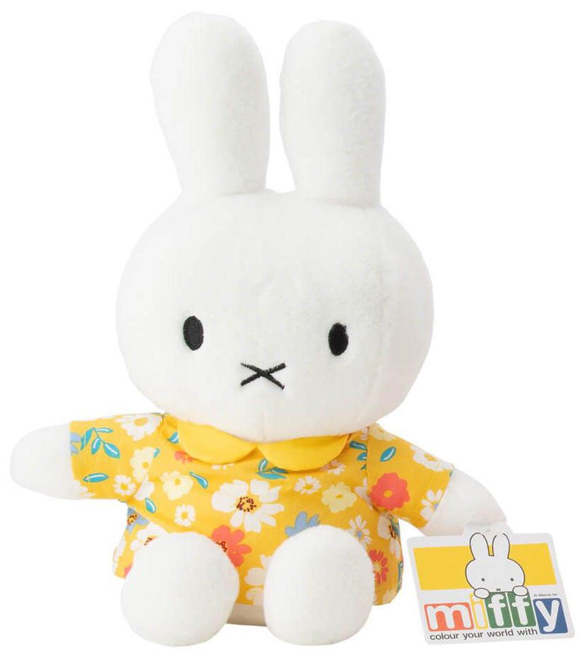 Miffy Plush in Floral Yellow Dress (21cm)
