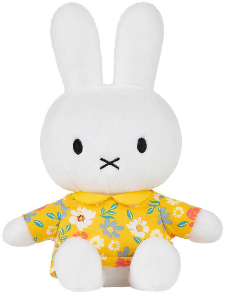 Miffy Plush in Floral Yellow Dress (21cm)