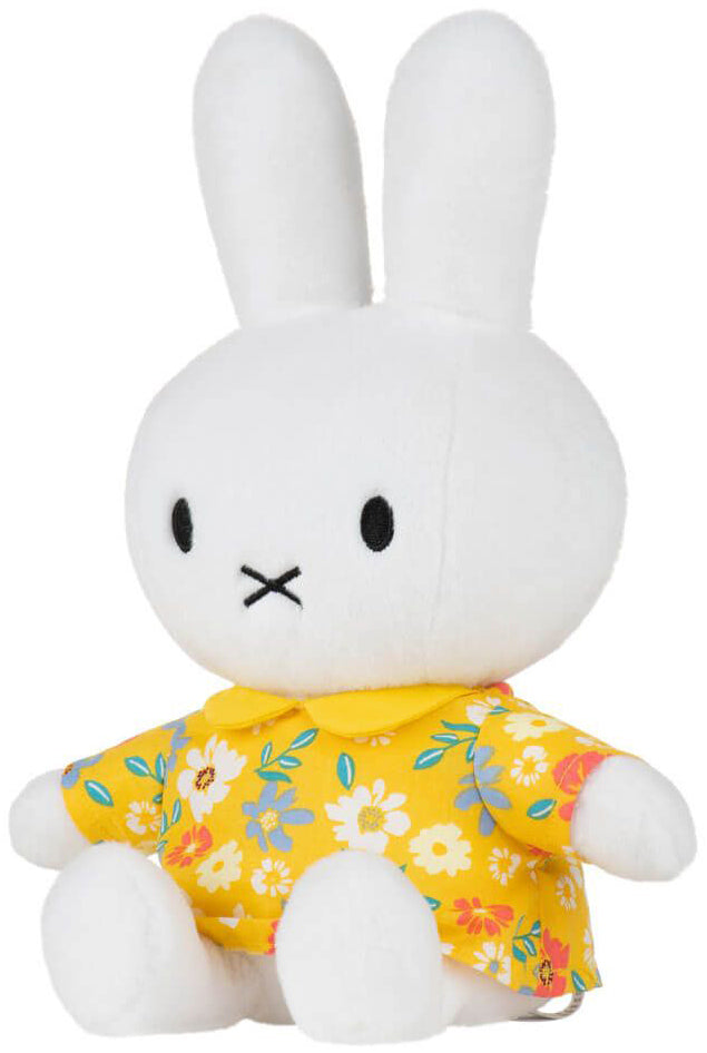 Miffy Plush in Floral Yellow Dress (21cm)