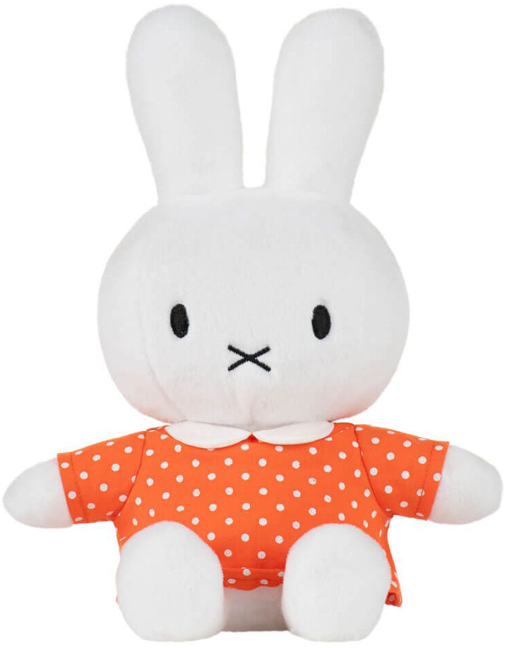 Miffy Plush in Orange Spot Dress (21cm)