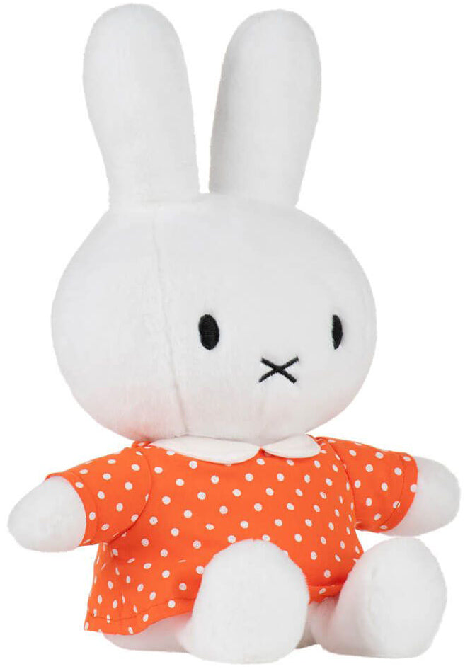 Miffy Plush in Orange Spot Dress (21cm)