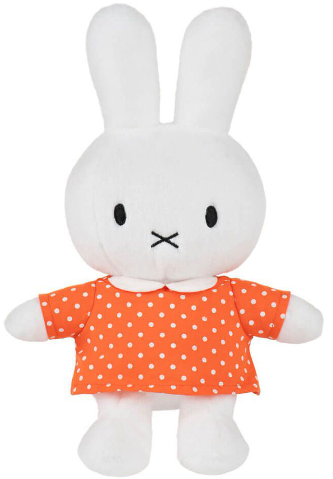 Miffy Plush in Orange Spot Dress (21cm)