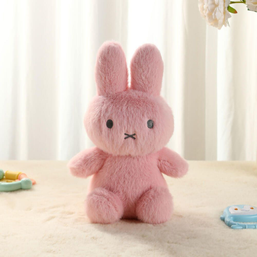 Miffy Plush Fluffy Cuddle Toy Medium - Pink (25cm)