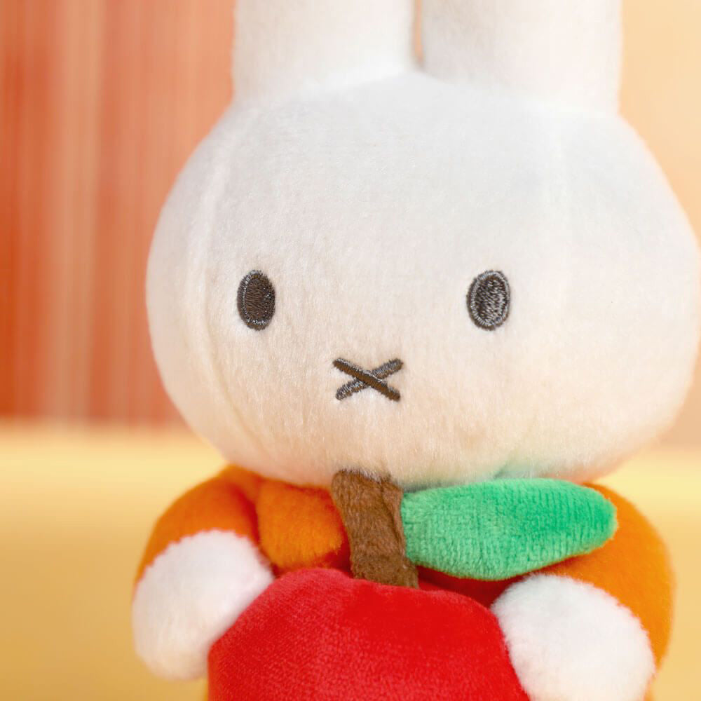 Miffy Plush with Apple - Orange (20cm)