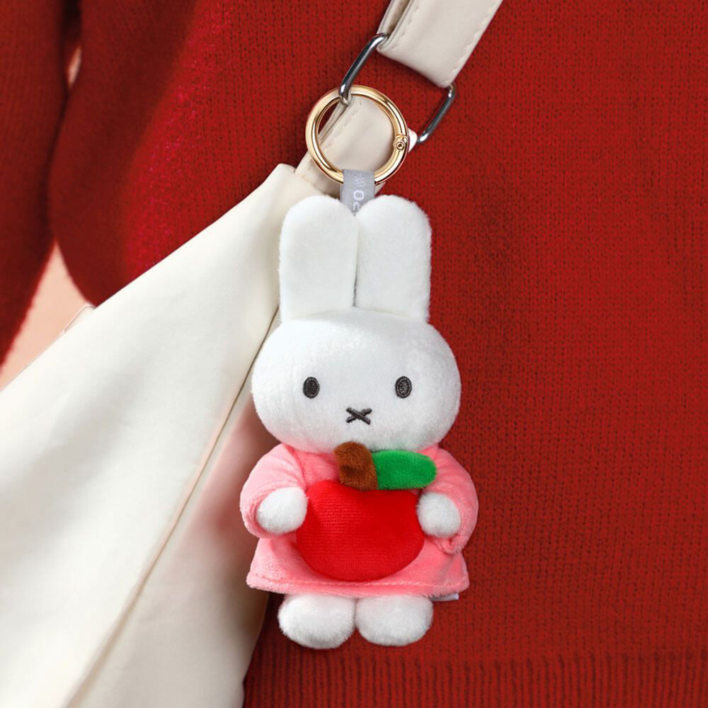 Miffy with Apple Keyring Bag Charm (14cm)
