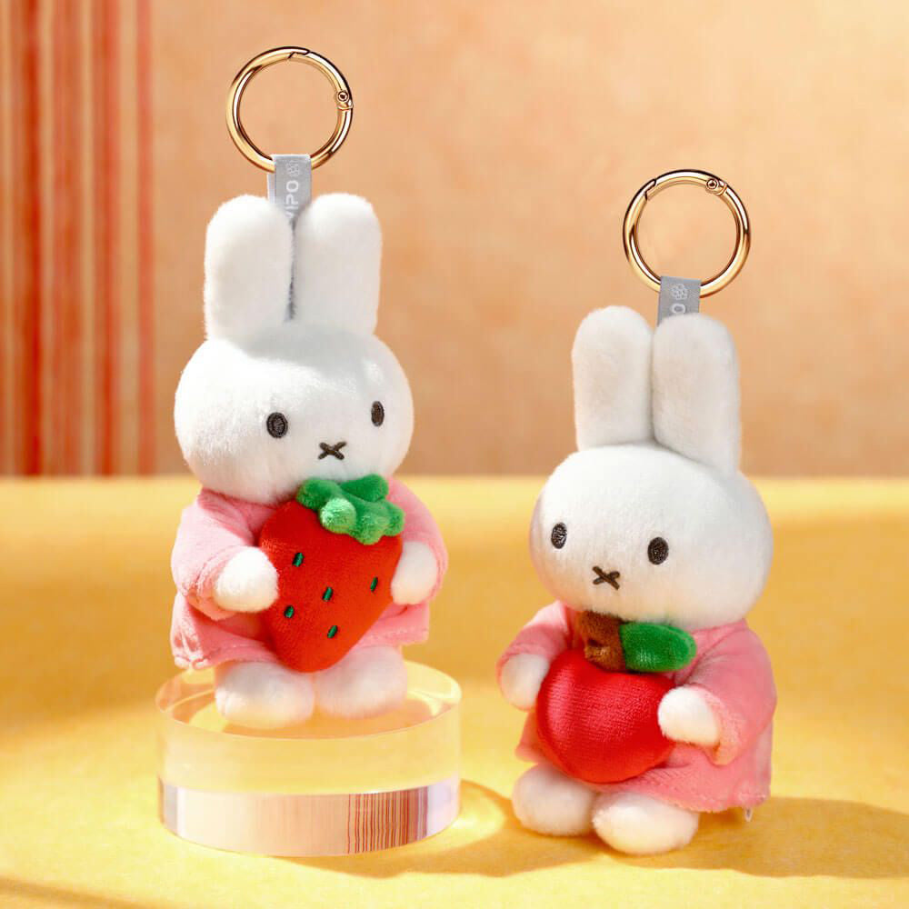 Miffy with Apple Keyring Bag Charm (14cm)