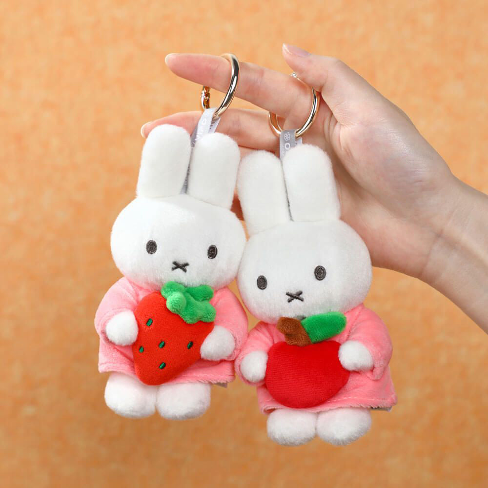 Miffy with Strawberry Keyring Bag Charm (14cm)