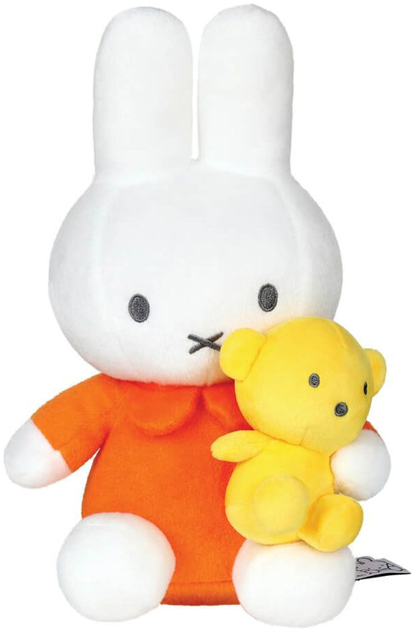 Miffy Plush with Teddy Bear - Orange & Yellow (26cm)