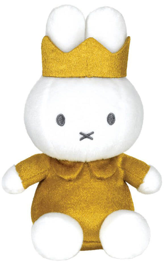 Miffy Plush with Crown - Gold (20cm)