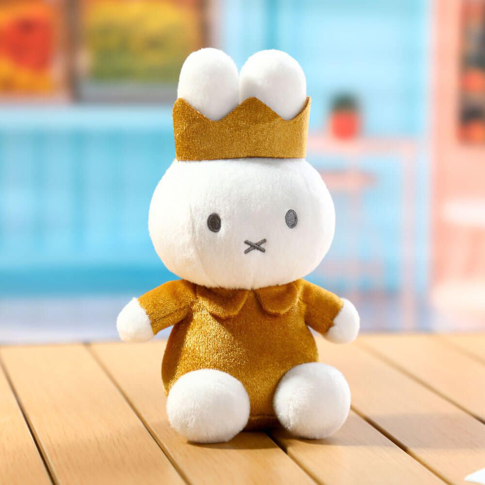 Miffy Plush with Crown - Gold (20cm)