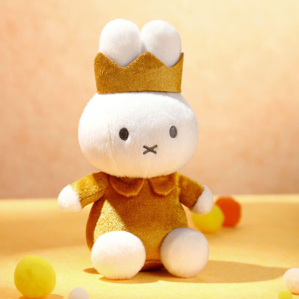 Miffy Plush with Crown - Gold (20cm)