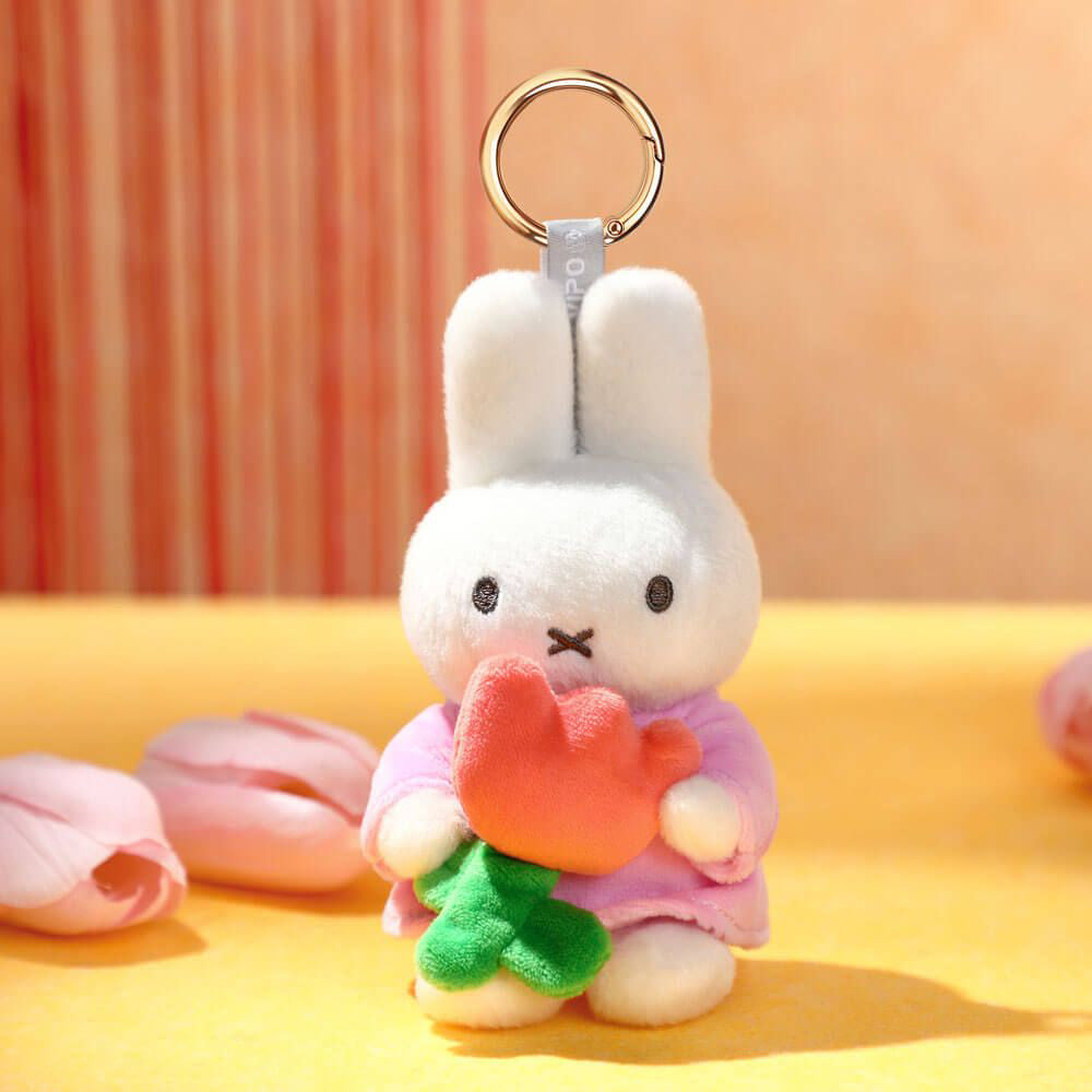 Miffy with Tulip Keyring Bag Charm (14cm)