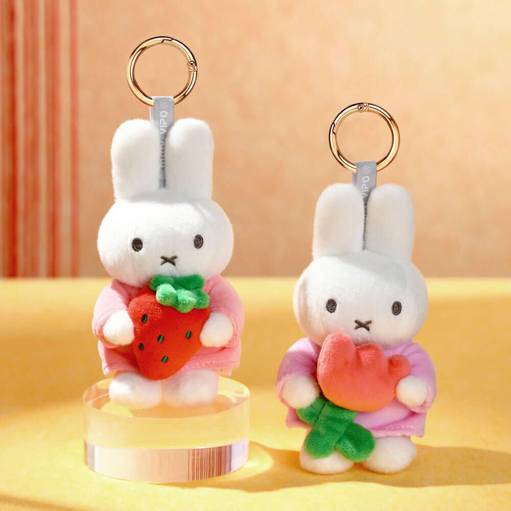 Miffy with Tulip Keyring Bag Charm (14cm)