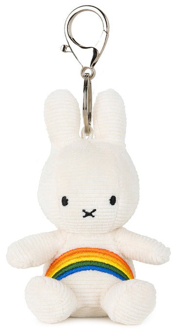 Miffy Plush Rainbow Keychain - Offwhite
