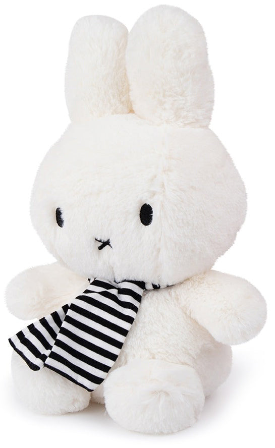 Miffy Plush Sitting Miffy with Scarf - White (33cm)
