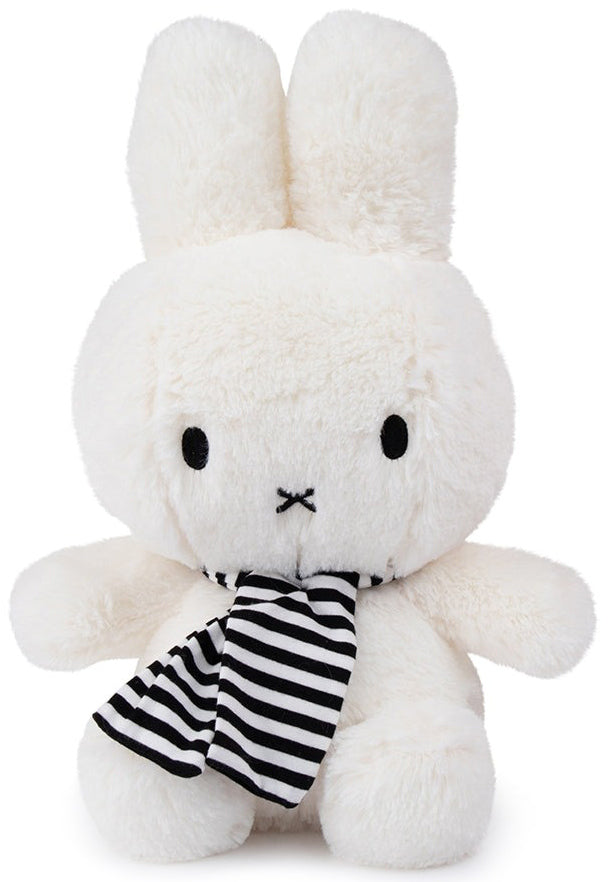 Miffy Plush Sitting Miffy with Scarf - White (33cm)