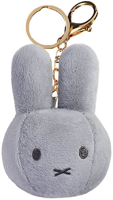 Miffy Soft Plush Keyring Bag Charm - Grey (10cm)