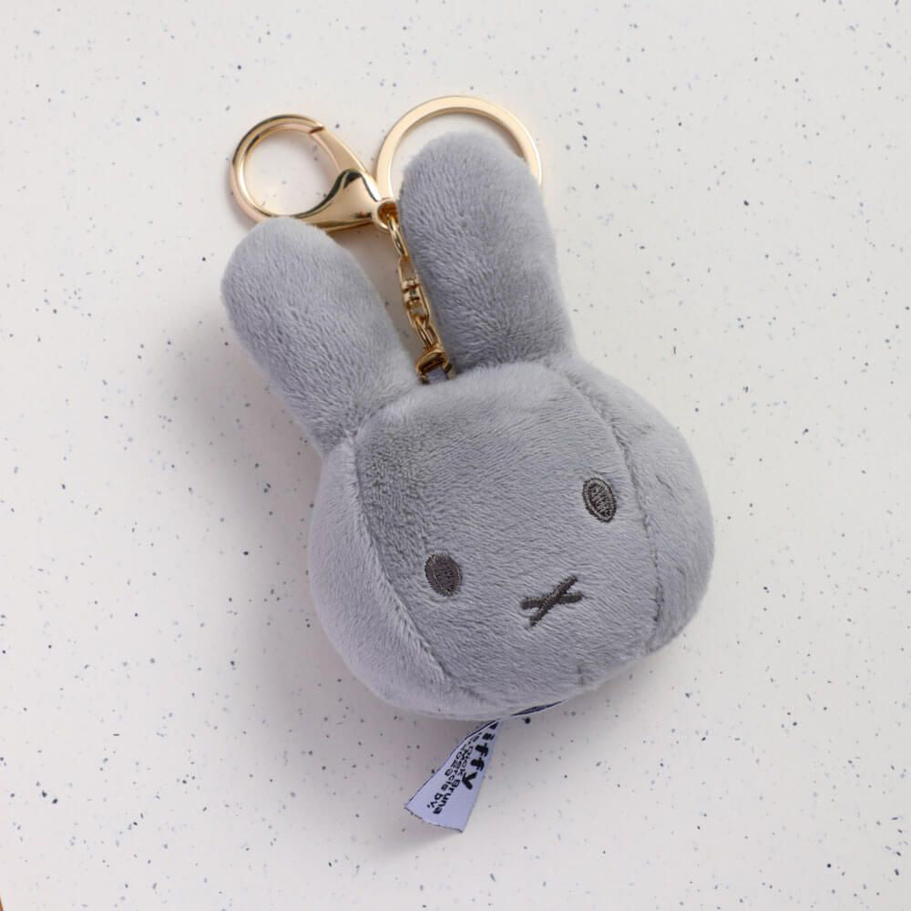 Miffy Soft Plush Keyring Bag Charm - Grey (10cm)