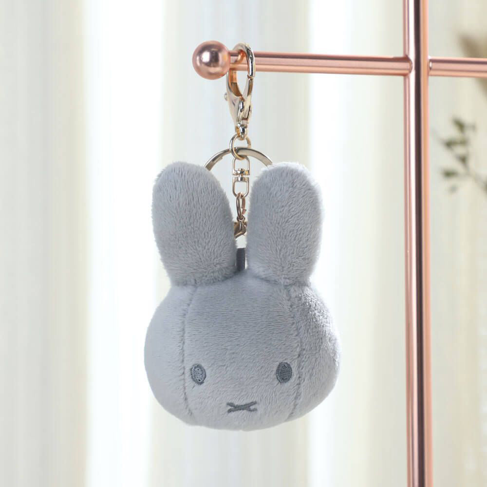 Miffy Soft Plush Keyring Bag Charm - Grey (10cm)