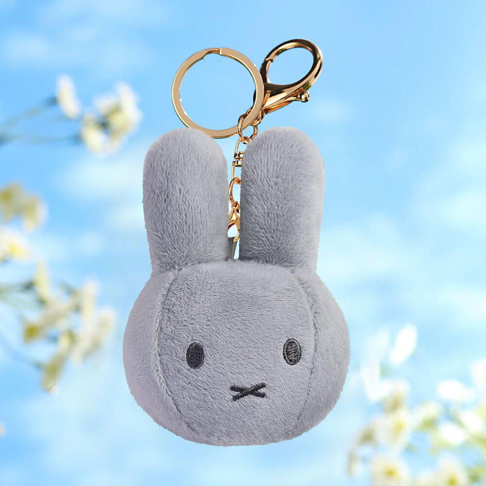 Miffy Soft Plush Keyring Bag Charm - Grey (10cm)