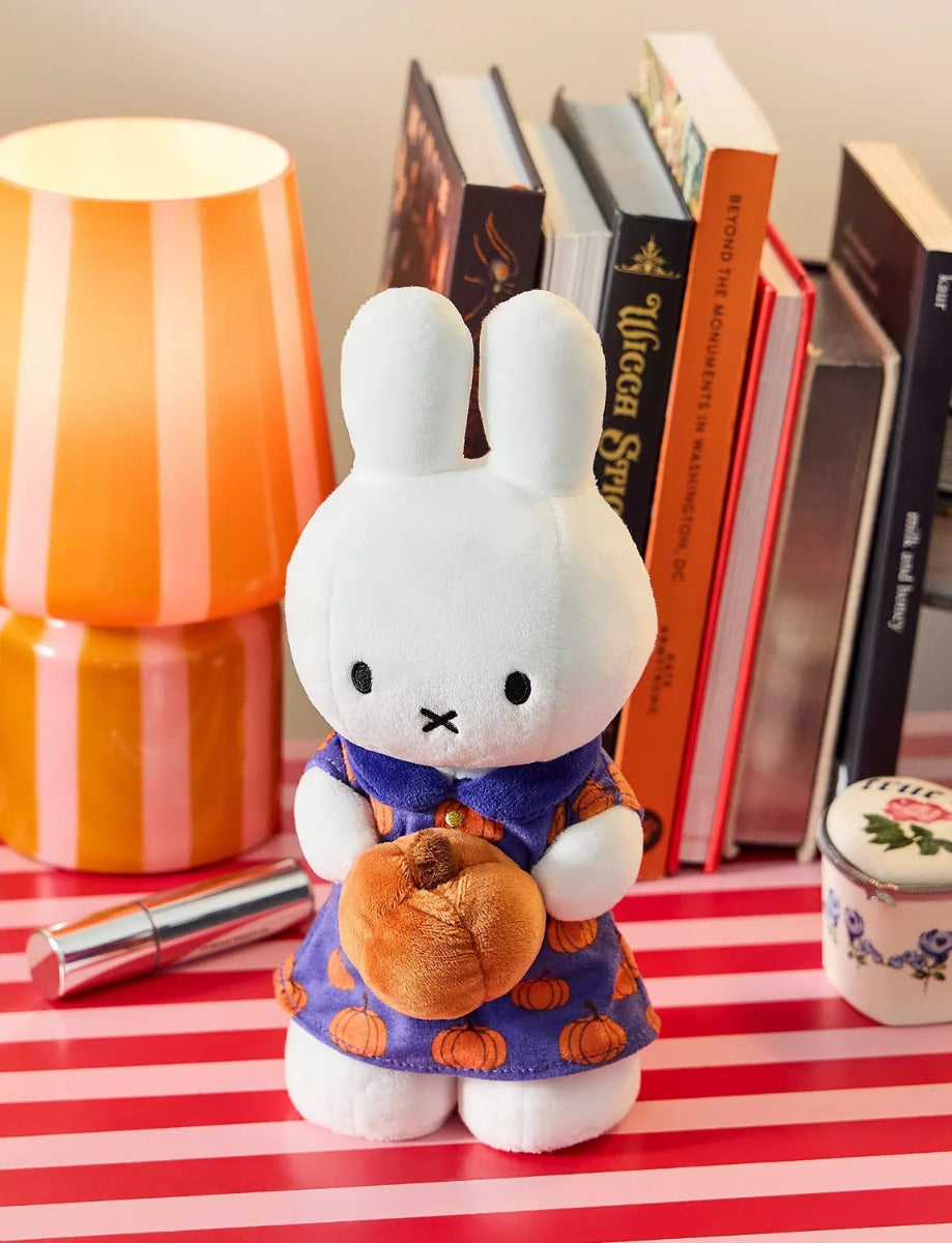 Miffy Plush Standing Pumpkin Dress - Purple (24cm)
