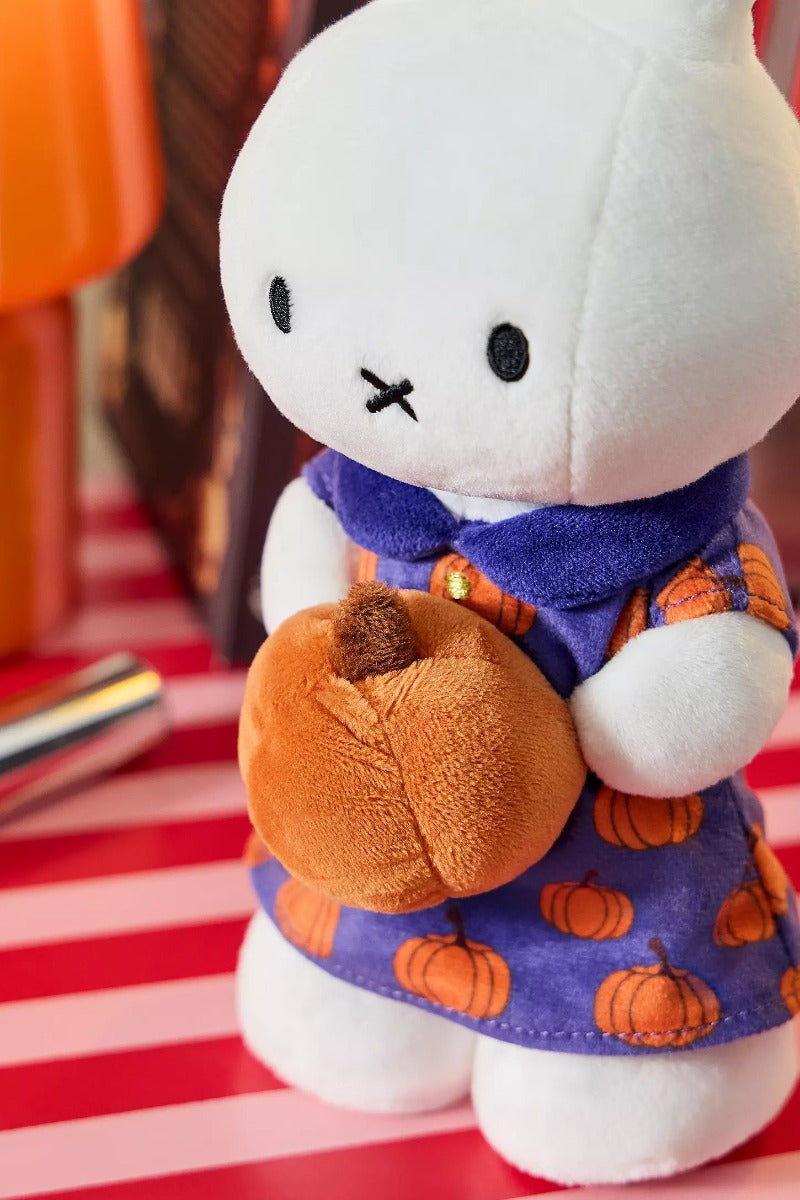 Miffy Plush Standing Pumpkin Dress - Purple (24cm)